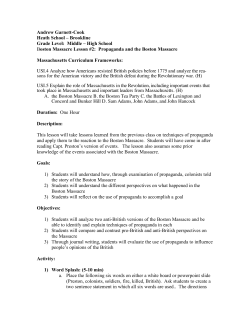 Garnett Cook Boston Massacre Lesson #2 - Idea-of-Freedom