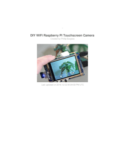 DIY WiFi Raspberry Pi Touchscreen Camera