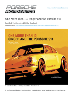 One More Than 10: Singer and the Porsche 911