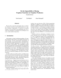 On the Impossibility of Basing Trapdoor Functions