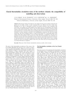 Glacial thermohaline circulation states of the northern Atlantic