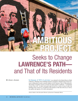 Ambitious Project Seeks to Change Lawrence`s Path&mdash;and That of