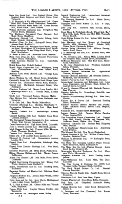 THE LONDON GAZETTE, 13TH OCTOBER 1964 8653