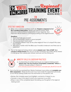 the 2016 Pre-Assignments