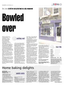 Home baking delights - Lime House Restaurant