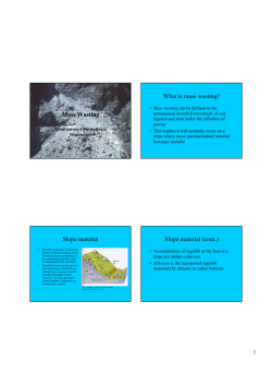 Mass Wasting