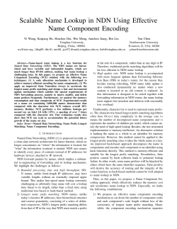 Scalable Name Lookup in NDN Using Effective Name Component