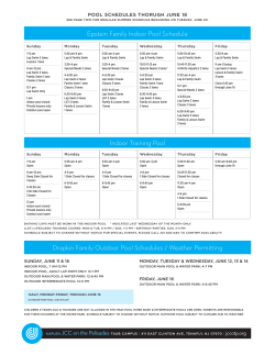 Pool - Kaplen JCC on the Palisades