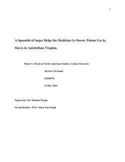 A Spoonful of Sugar Helps the Medicine Go Down: Poison Use by