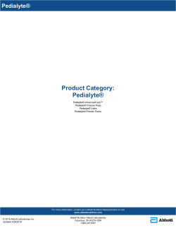 Pedialyte Product Category: Pedialyte