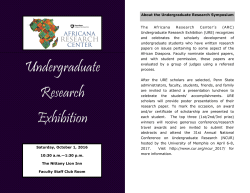 Program - Africana Research Center