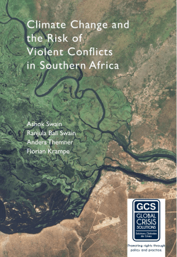 Climate Change and the Risk of Violent Conflicts