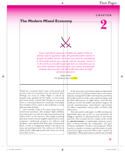 The Modern Mixed Economy