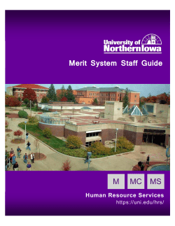 Merit System Staff Guide - UNI Human Resource Services