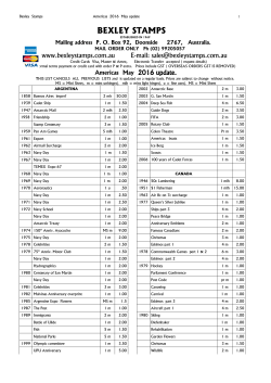 americas list - Bexley Stamps