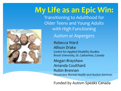 My Life as an Epic Win: Transitioning to Adulthood for Older Teens