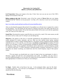 Acoustic Lab Handout