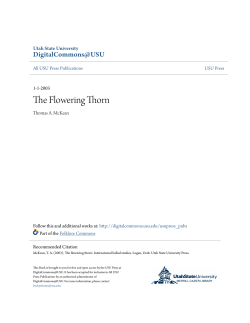 The Flowering Thorn - DigitalCommons@USU