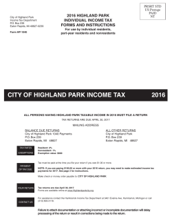 2016 HP-1040 Form and Instructions