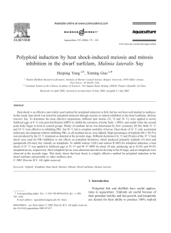 Polyploid induction by heat shock
