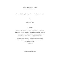 Canada-US Energy Interdependence and the Keystone Project