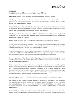 PANDORA - Investor Relations