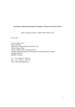 smkng bans impact - TARA