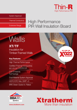 High Performance PIR Wall Insulation Board