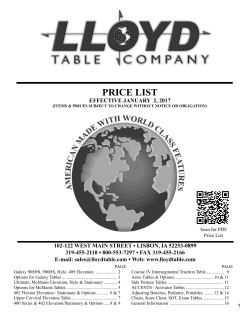 our complete 2017 Price List