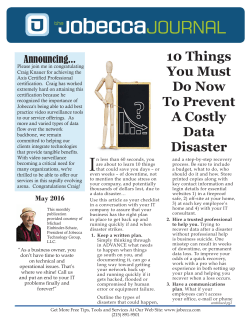 May - Jobecca Technology Group, LLC