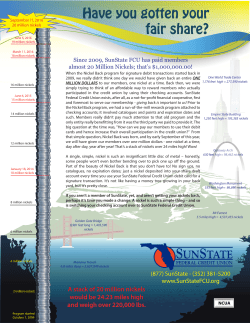 nickel promo_ad - SunState Federal Credit Union