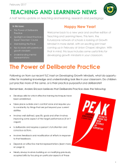 Teaching and Learning Newsletter February 2017