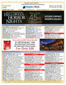 Entertainment Discounts for Employees!