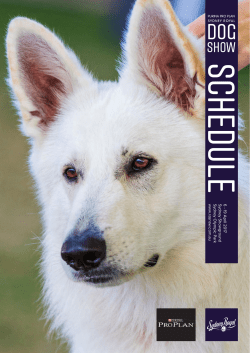 PURINA&reg; PRO PLAN&reg; Sydney Royal Dog Show Schedule