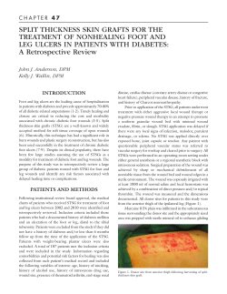 SPLIT THICKNESS SKIN GRAFTS FOR THE TREATMENT OF
