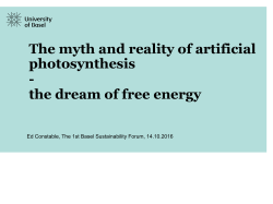 The myth and reality of artificial photosynthesis