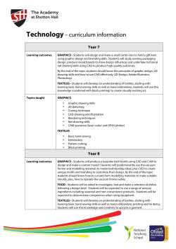 Technology&ndash; curriculum information