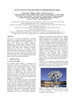 0.6-m antennae for the amiba interferometer array