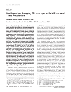 Multispectral Imaging Microscope with Millisecond Time Resolution