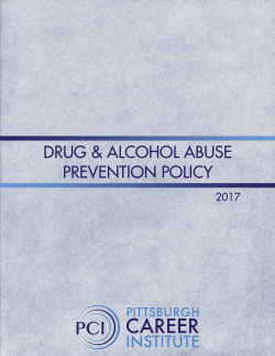 PCI Drug and Alcohol Abuse Prevention Policy