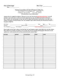 National Association of Colored Women`s Clubs, Inc.