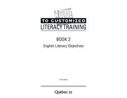 A Guide to Customized Literacy Training