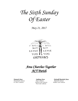 The Sixth Sunday Of Easter