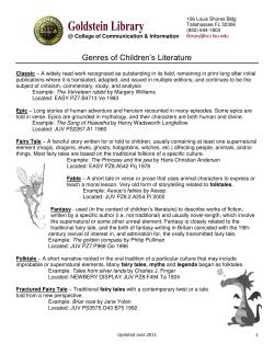 Genres of Children`s Literature