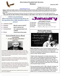 Martin Luther King Jr. I PICK A Good