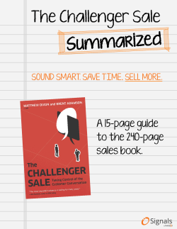 The Challenger Sale