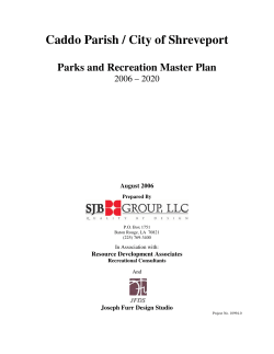 Caddo Parish / City of Shreveport Parks and Recreation Master Plan