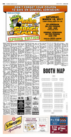 to see a map of the venue and what each booth will be selling
