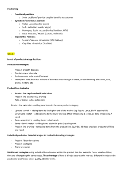 Marketing Strategy review