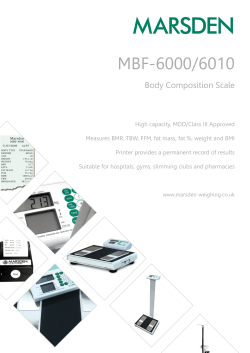 MBF-6000/6010 - Marsden Scales